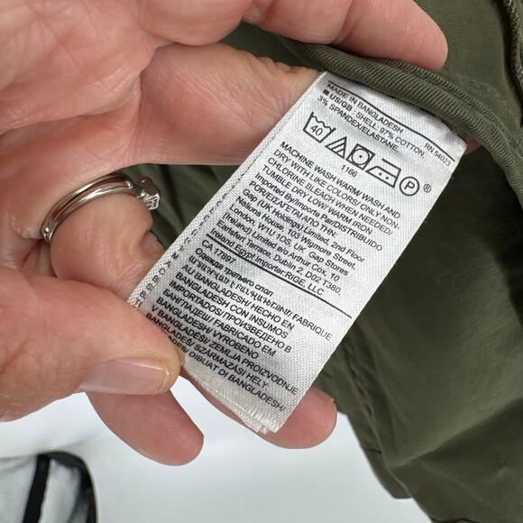 Banana Republic Olive Green Utility Jacket Women’s XS Military Cargo Style - Picture 4 of 6